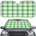 Irish St. Patrick's Day Tartan Print Car Windshield Sun Shade