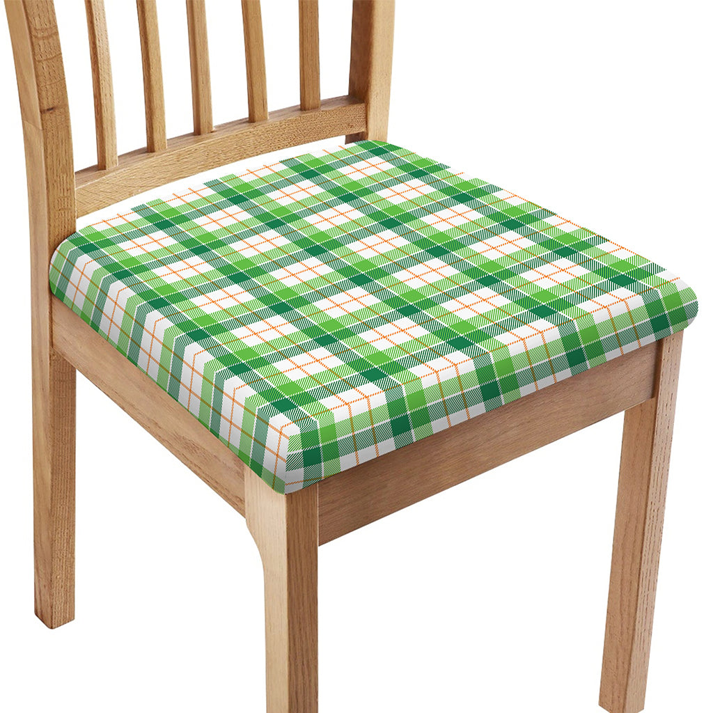 Irish St. Patrick's Day Tartan Print Chair Cushion Cover