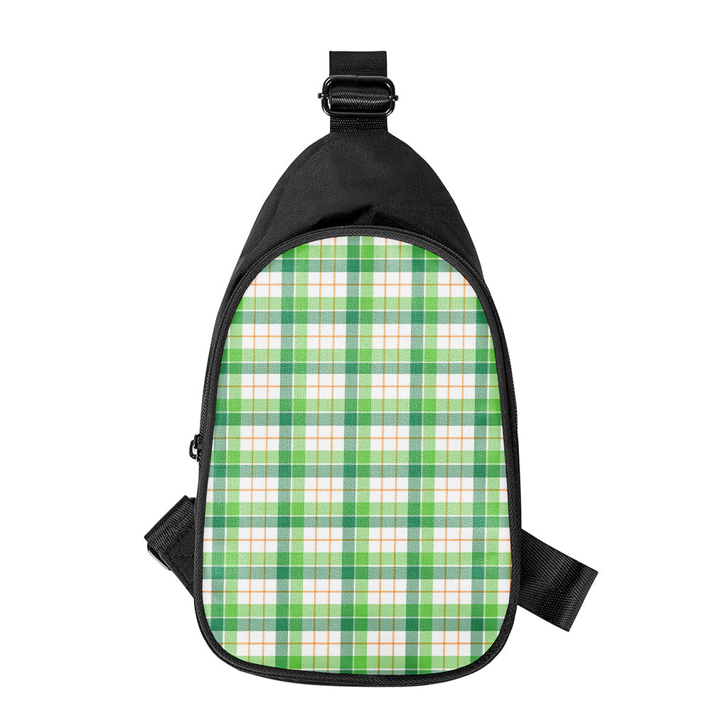 Irish St. Patrick's Day Tartan Print Chest Bag