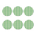 Irish St. Patrick's Day Tartan Print Coaster Set