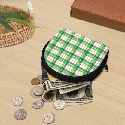 Irish St. Patrick's Day Tartan Print Coin Purse
