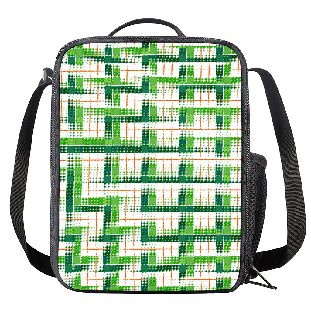 Irish St. Patrick's Day Tartan Print Crossbody Lunch Bag