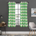Irish St. Patrick's Day Tartan Print Grommet Curtain Panels
