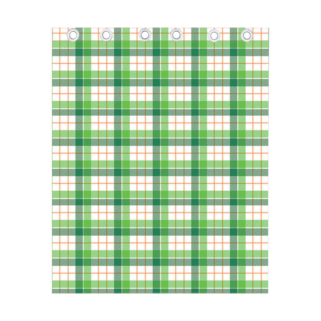 Irish St. Patrick's Day Tartan Print Curtain
