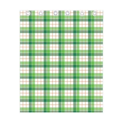 Irish St. Patrick's Day Tartan Print Curtain