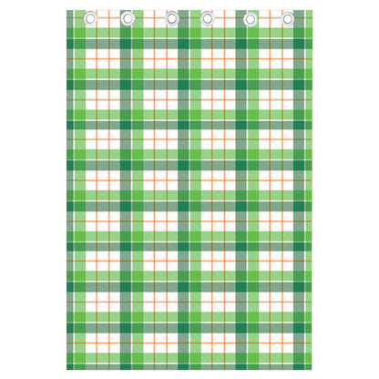 Irish St. Patrick's Day Tartan Print Curtain