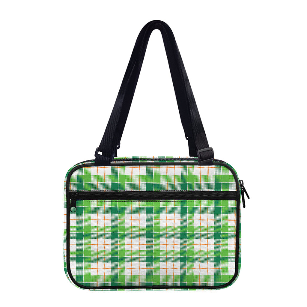 Irish St. Patrick's Day Tartan Print Double Strap Bible Bag