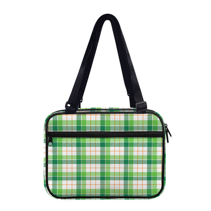 Irish St. Patrick's Day Tartan Print Double Strap Bible Bag