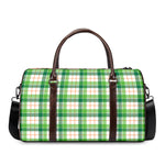 Irish St. Patrick's Day Tartan Print Duffle Bag