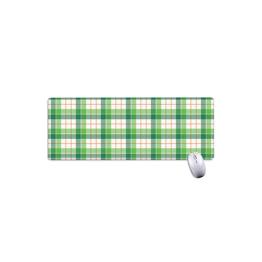 Irish St. Patrick's Day Tartan Print Extended Mouse Pad