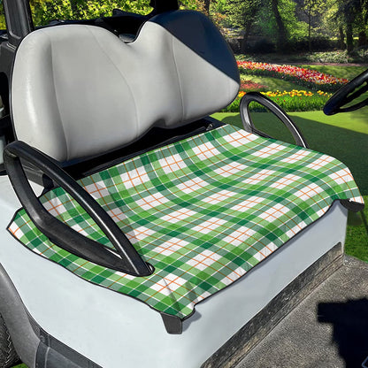 Irish St. Patrick's Day Tartan Print Golf Cart Seat Cover