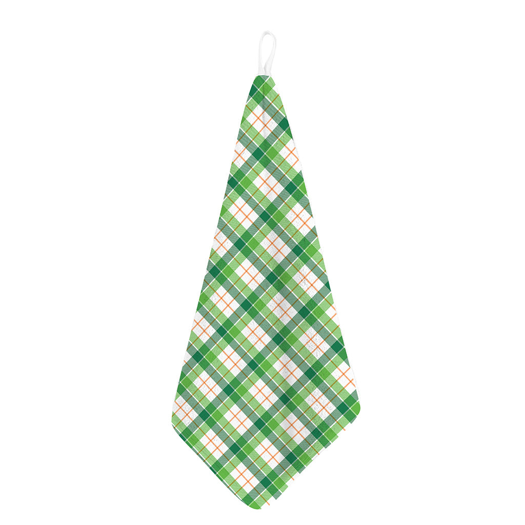 Irish St. Patrick's Day Tartan Print Hand Towel