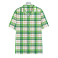 Irish St. Patrick's Day Tartan Print Hawaiian Shirt