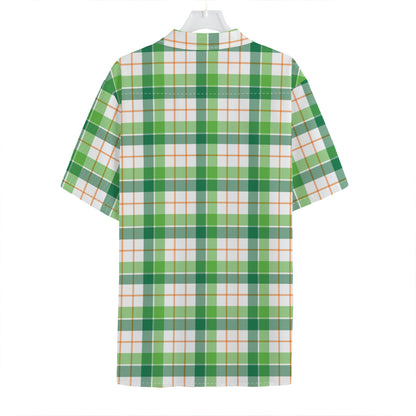 Irish St. Patrick's Day Tartan Print Hawaiian Shirt