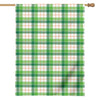 Irish St. Patrick's Day Tartan Print House Flag