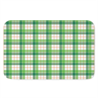 Irish St. Patrick's Day Tartan Print Indoor Door Mat