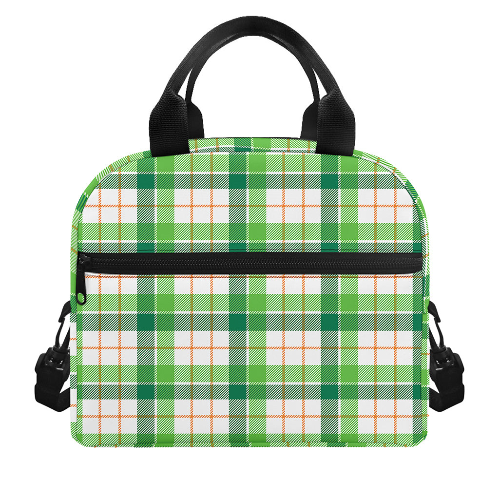 Irish St. Patrick's Day Tartan Print Insulated Lunch Bag