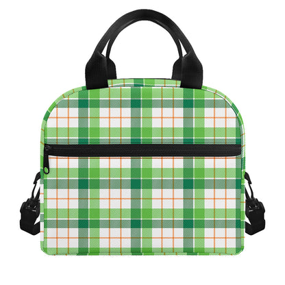 Irish St. Patrick's Day Tartan Print Insulated Lunch Bag