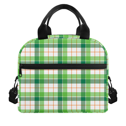 Irish St. Patrick's Day Tartan Print Insulated Lunch Bag