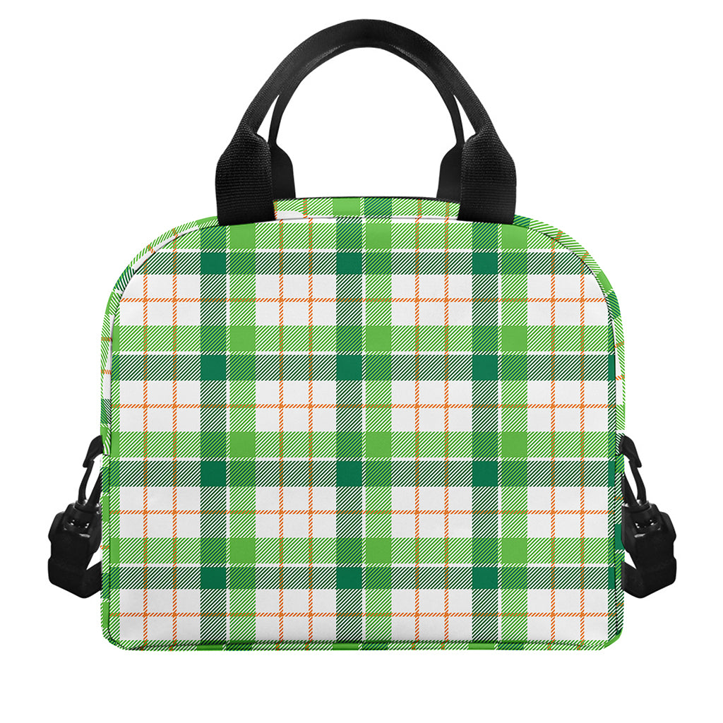 Irish St. Patrick's Day Tartan Print Insulated Lunch Bag