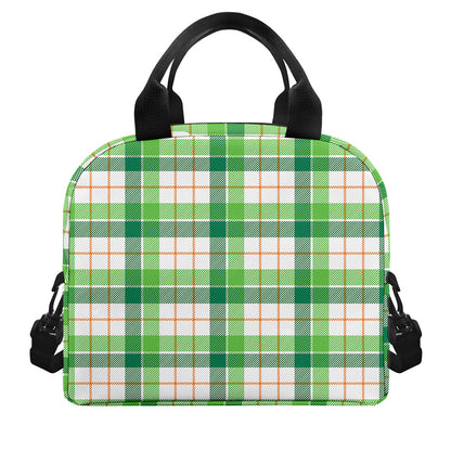 Irish St. Patrick's Day Tartan Print Insulated Lunch Bag
