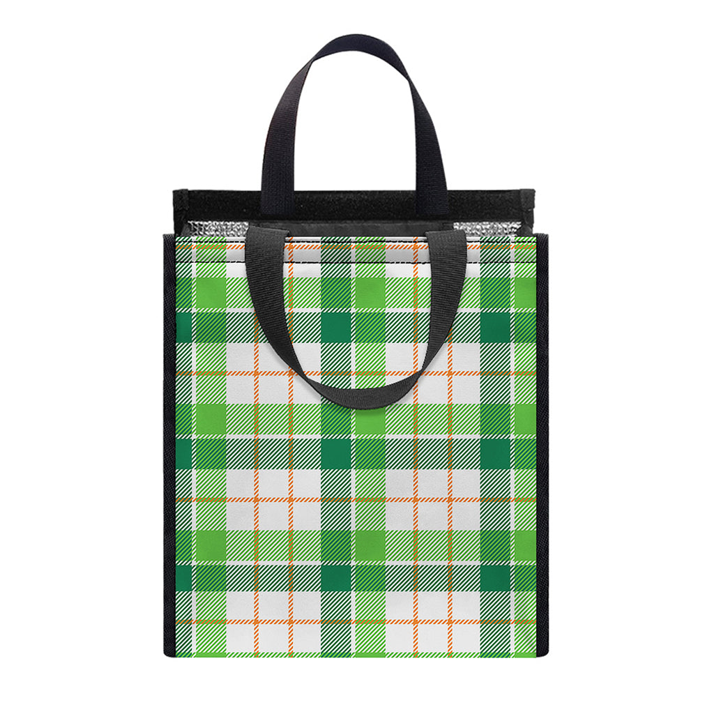 Irish St. Patrick's Day Tartan Print Insulated Lunch Tote