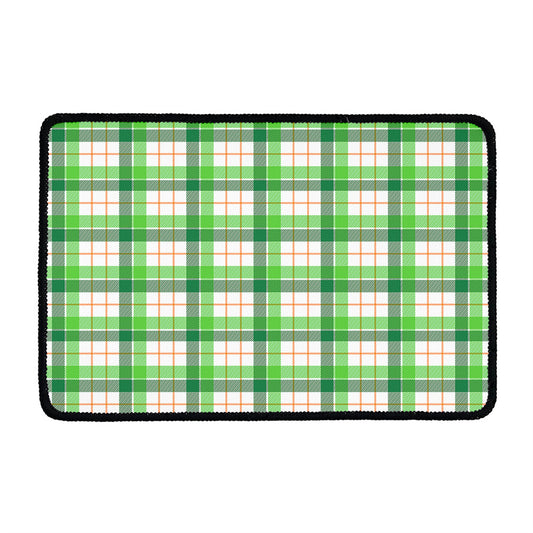 Irish St. Patrick's Day Tartan Print Kitchen Mat