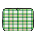 Irish St. Patrick's Day Tartan Print Laptop Sleeve