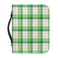 Irish St. Patrick's Day Tartan Print Leather Bible Cover