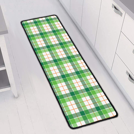 Irish St. Patrick's Day Tartan Print Long Kitchen Mat
