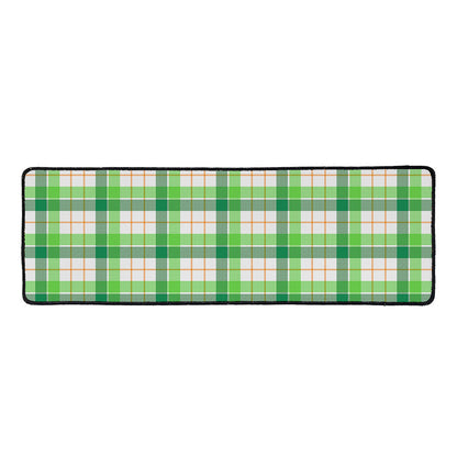 Irish St. Patrick's Day Tartan Print Long Kitchen Mat