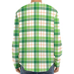 Irish St. Patrick's Day Tartan Print Long Sleeve Baseball Jersey