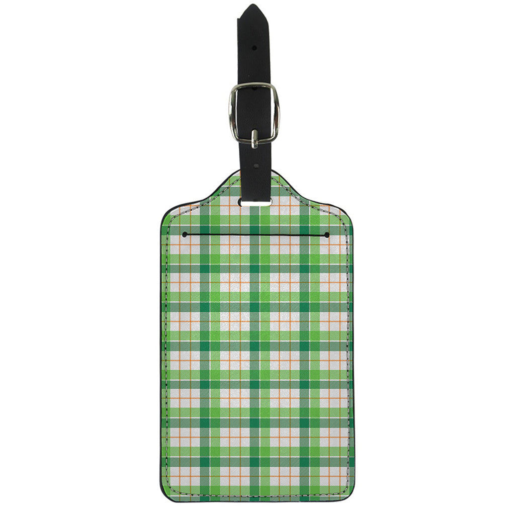 Irish St. Patrick's Day Tartan Print Luggage Tag