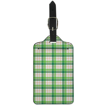 Irish St. Patrick's Day Tartan Print Luggage Tag