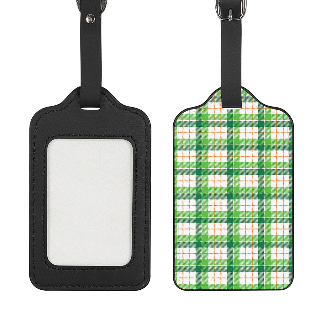 Irish St. Patrick's Day Tartan Print Luggage Tag
