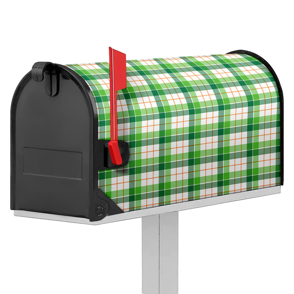 Irish St. Patrick's Day Tartan Print Mailbox Cover