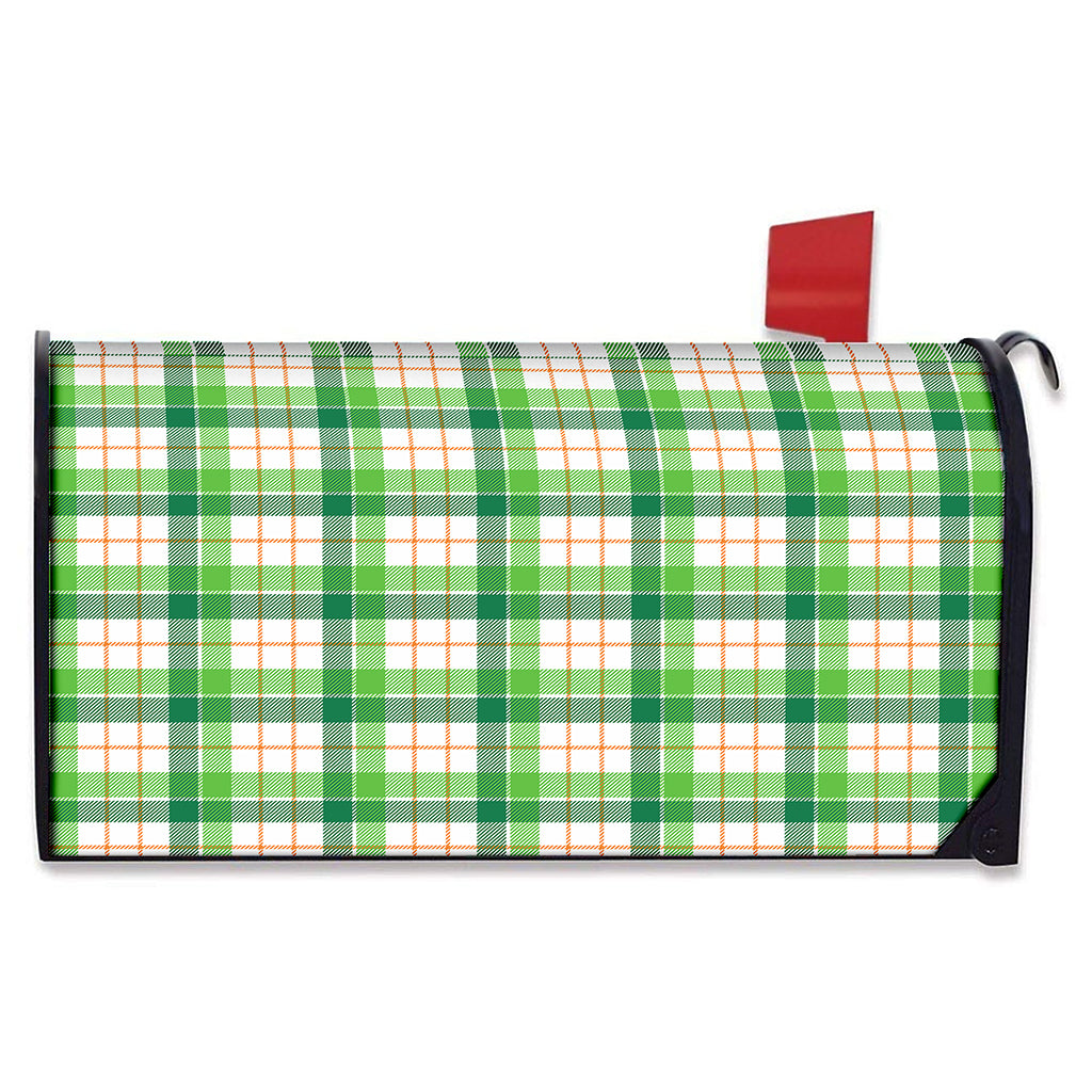 Irish St. Patrick's Day Tartan Print Mailbox Cover