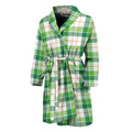 Irish St. Patrick's Day Tartan Print Men's Bathrobe