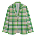 Irish St. Patrick's Day Tartan Print Men's Blazer
