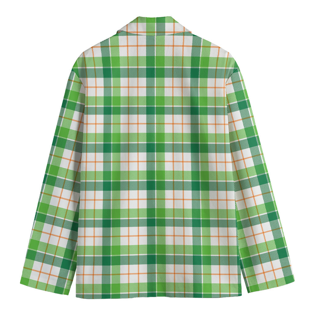 Irish St. Patrick's Day Tartan Print Men's Blazer