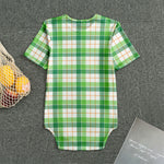Irish St. Patrick's Day Tartan Print Men's Bodysuit