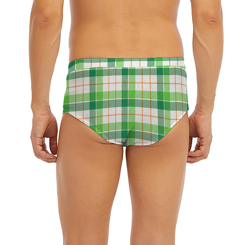 Irish St. Patrick's Day Tartan Print Men's Briefs
