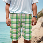 Irish St. Patrick's Day Tartan Print Men's Cargo Shorts