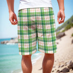 Irish St. Patrick's Day Tartan Print Men's Cargo Shorts