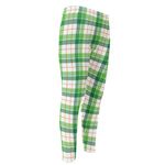 Irish St. Patrick's Day Tartan Print Men's Compression Pants