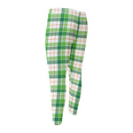 Irish St. Patrick's Day Tartan Print Men's Compression Pants