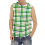 Irish St. Patrick's Day Tartan Print Men's Fitness Tank Top