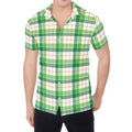 Irish St. Patrick's Day Tartan Print Men's Shirt