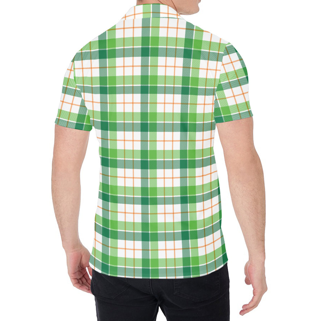 Irish St. Patrick's Day Tartan Print Men's Shirt