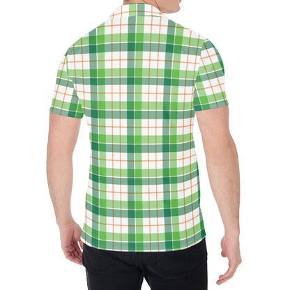 Irish St. Patrick's Day Tartan Print Men's Shirt
